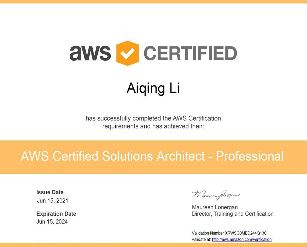 AWS Certified Solutions Architect - Professional
