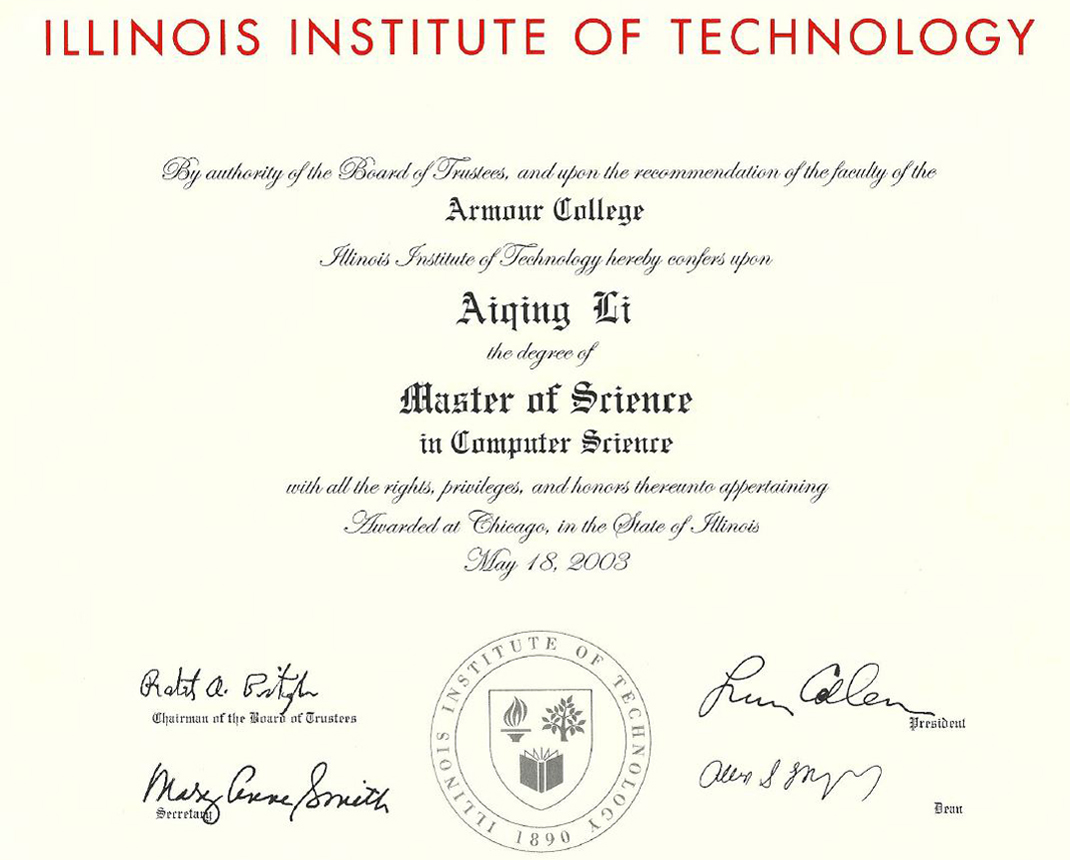 M.S. Computer Science